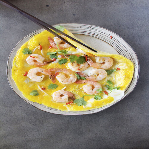 Order Shrimp Egg Foo Young  food online from No. 1 Chinese Restaurant store, Long Beach on bringmethat.com