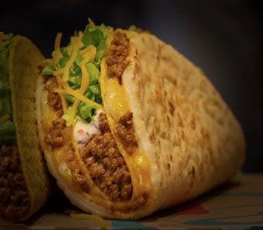 Order Cheesy Gordita Crunch food online from Taco Bell store, Starkville on bringmethat.com