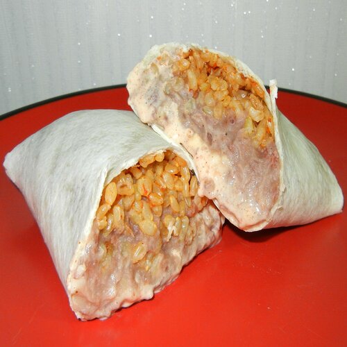 Order Cheesy Bean and Rice Burrito food online from Taco Bell store, Starkville on bringmethat.com