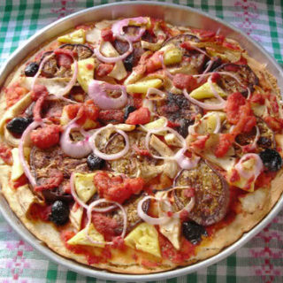 Order Cheeseless Pizza food online from Renzo's Boca Raton store, Boca Raton on bringmethat.com