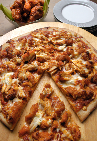Order Ain't Nothing Like A Chicken Wing Pizza food online from Renzo's Boca Raton store, Boca Raton on bringmethat.com