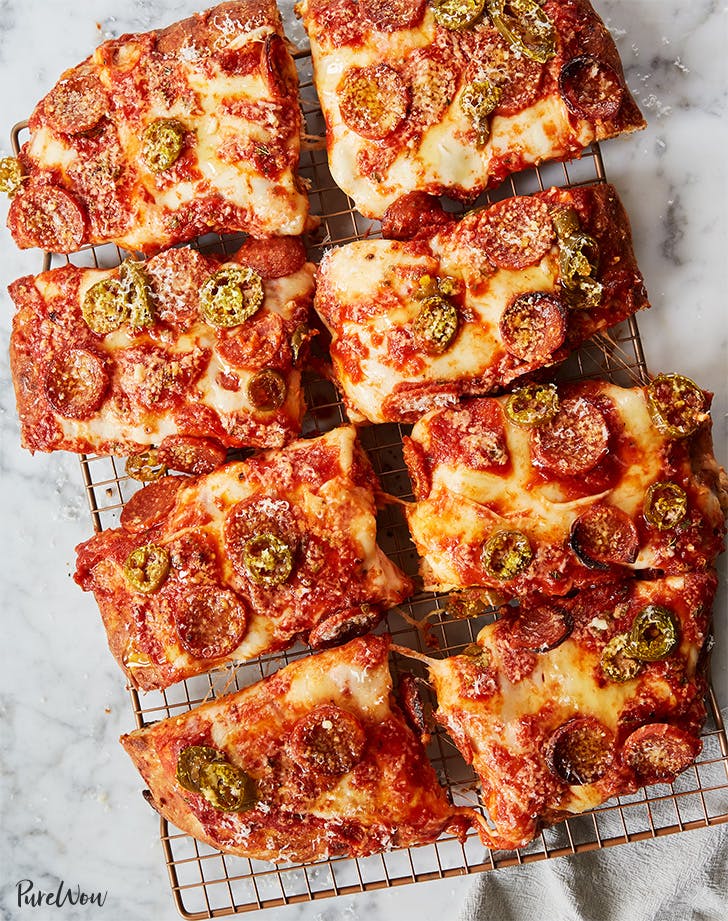 Order Romana Sicilian Pan Pizza food online from Renzo's Boca Raton store, Boca Raton on bringmethat.com
