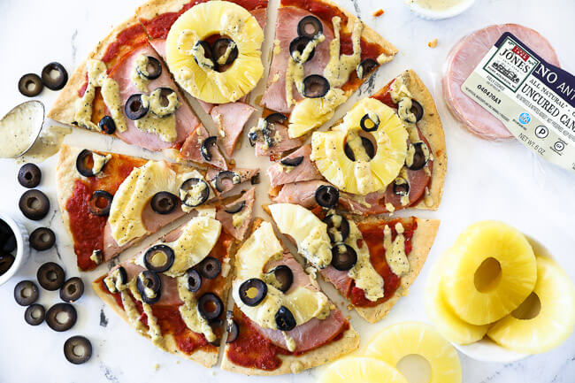 Order Gluten Free Hawaiian Pizza food online from Renzo's Boca Raton store, Boca Raton on bringmethat.com