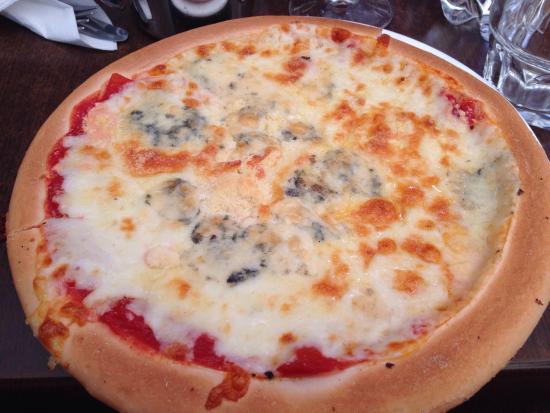 Order Gluten Free Quatrro Formaggi Pizza food online from Renzo's Boca Raton store, Boca Raton on bringmethat.com