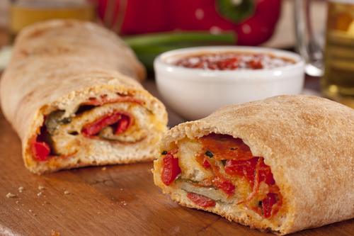 Order Pepperoni, Sausage & Mozzarella Stromboli food online from Renzo's Boca Raton store, Boca Raton on bringmethat.com