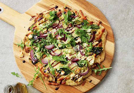 Order Gluten Free Spinach Pizza food online from Renzo's Boca Raton store, Boca Raton on bringmethat.com