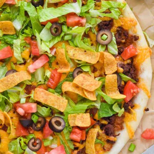 Order Taco Pizza food online from Mario's Italian Restaurant store, Edgerton on bringmethat.com