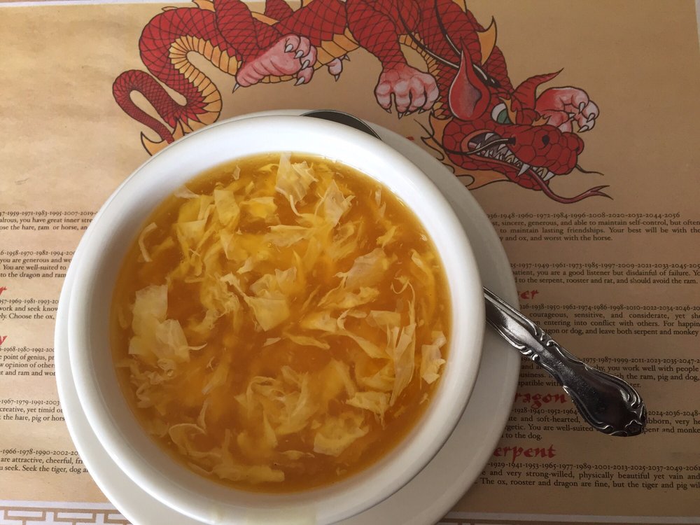 Order Egg Drop Soup food online from The Orient Chinese Restaurant store, Edwardsville on bringmethat.com