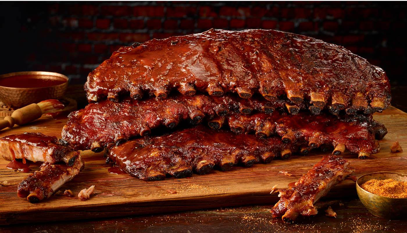 Order Whole Rack of Ribs food online from Dickey's Barbecue Pit store, Panama City Beach on bringmethat.com