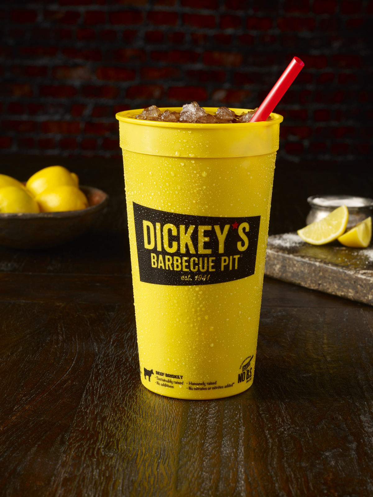 Order Big Yellow Cup food online from Dickey's Barbecue Pit store, Panama City Beach on bringmethat.com