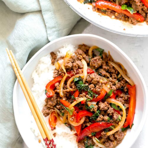 Order Beef Basil food online from Harmony Restaurant store, Chicago on bringmethat.com
