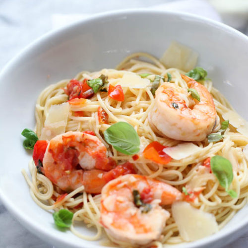 Order Shrimp Scampi Pasta food online from Lazy Gourmet store, Starkville on bringmethat.com