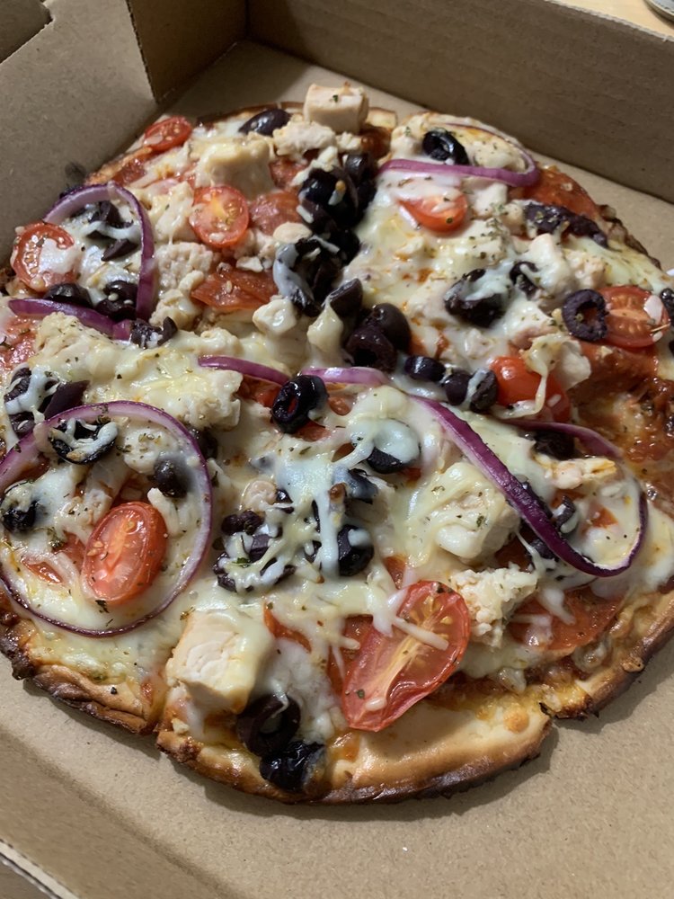 Order Ithaki Greek Pizza food online from Cornerstone's First Edition Pizza & Subs store, Tucumcari on bringmethat.com