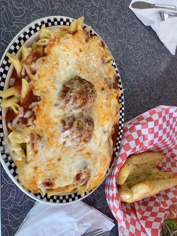 Order Baked Mostaccioli food online from Round Lake Olando's Pizza store, Round Lake Heights on bringmethat.com