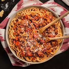 Order Spaghetti with Meat Sauce food online from Slice of Life Pizzeria store, Sprng Hill on bringmethat.com