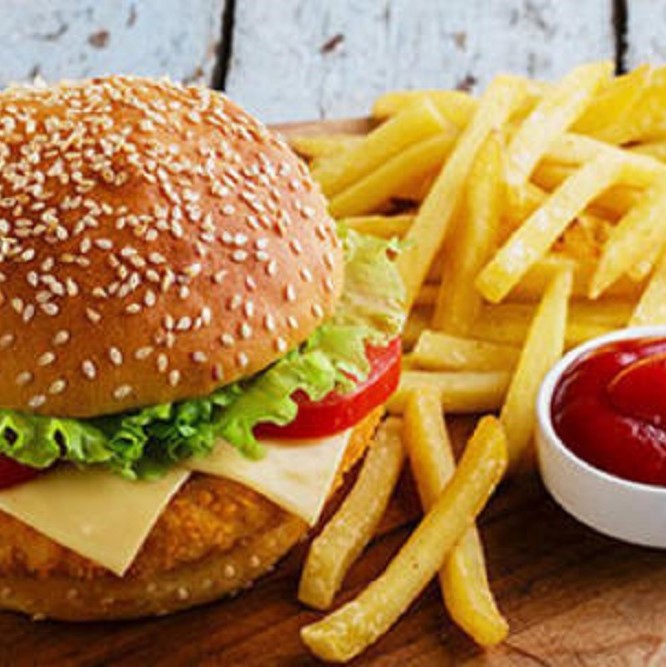 Order Hamburger with Fries food online from Villa Roma Italian Restaurant and Pizza store, Holiday on bringmethat.com