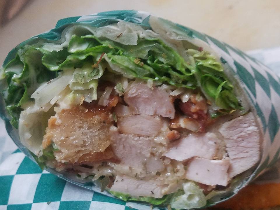Order Chicken Caesar Wrap food online from Niko's Pizzeria store, Joliet on bringmethat.com