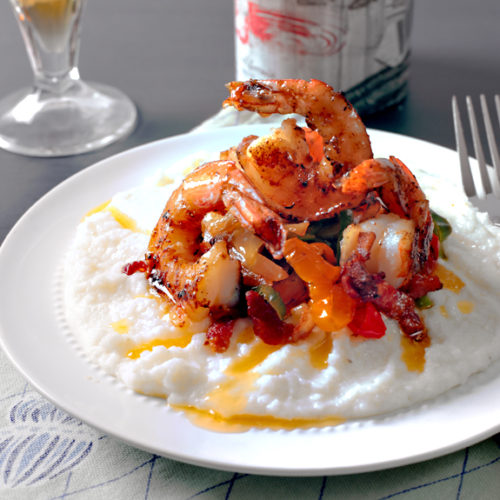 Order Cajun Seafood Grits food online from The Camphouse store, Starkville on bringmethat.com