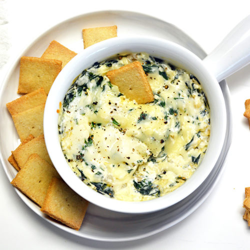 Order Spinach and Artichoke Dip food online from The Camphouse store, Starkville on bringmethat.com