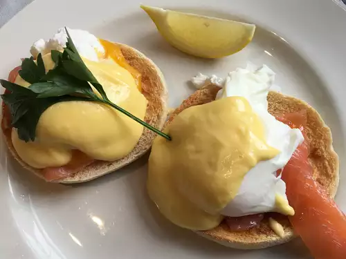Order EGGS BENEDICT food online from Commodore Bob's Yacht Club store, Starkville on bringmethat.com