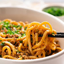 Order SATAY PORK UDON OR RAMEN food online from Asian Foods Market-Restaurant store, Starkville on bringmethat.com