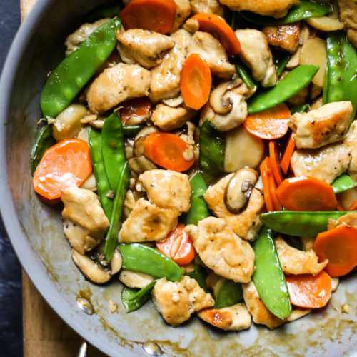 Order MOO GOO GAI PAN food online from Asian Foods Market-Restaurant store, Starkville on bringmethat.com