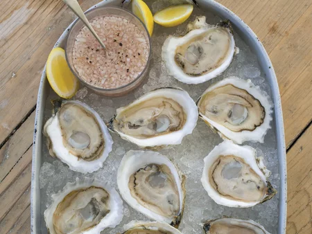 Order Oysters On The 1/2 Shell food online from Rosey Baby store, Starkville on bringmethat.com