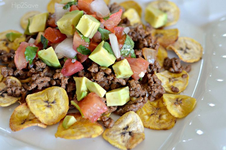 Order Deluxe Plantain Nachos food online from Arepas Coffee & Bar store, Starkville on bringmethat.com