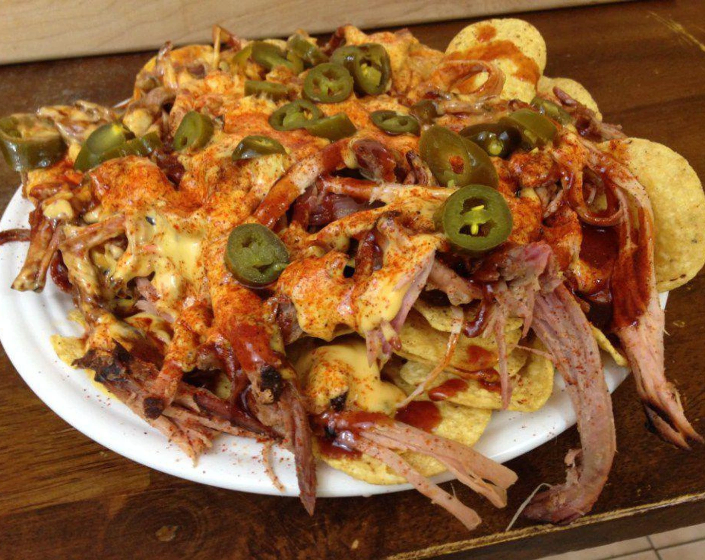 Order BBQ Nachos food online from Lost Pizza Co Starkville store, Starkville on bringmethat.com