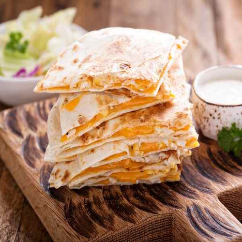 Order Cheese quesadilla (1) food online from Cook Out store, Starkville on bringmethat.com