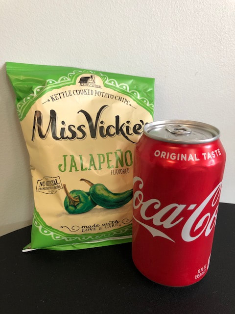 Order Chip and Soft Drink Combo food online from Big Buns & More store, Starkville on bringmethat.com