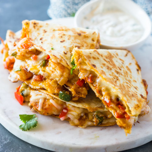 Order Shrimp Quesadilla food online from La Terraza store, Starkville on bringmethat.com