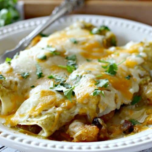 Order Shrimp Enchiladas food online from La Terraza store, Starkville on bringmethat.com