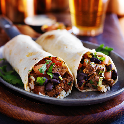 Order Beef & Bean Burrito food online from La Terraza store, Starkville on bringmethat.com