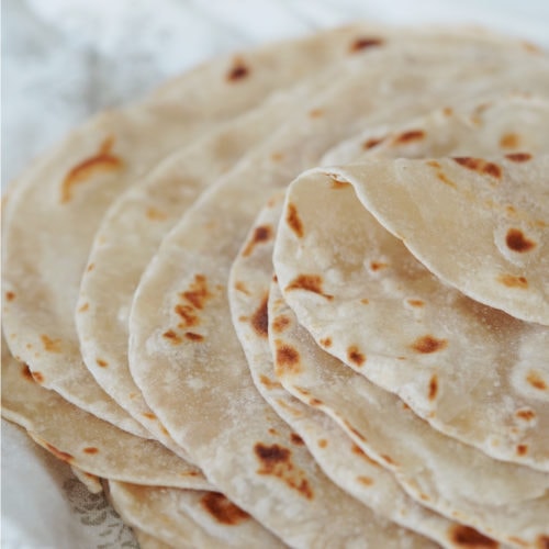Order Flour Tortillas (3) food online from La Terraza store, Starkville on bringmethat.com