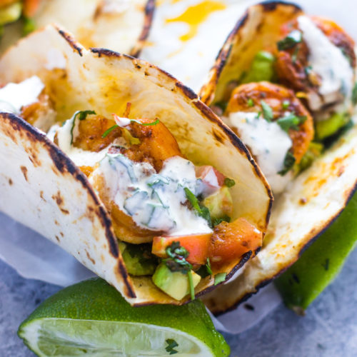 Order Fish or Shrimp Tacos  food online from La Terraza store, Starkville on bringmethat.com