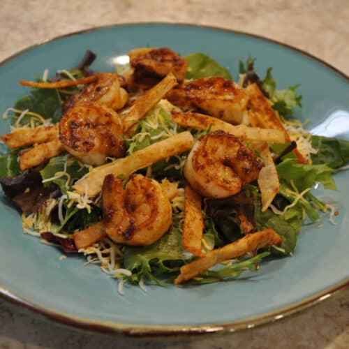 Order Shrimp Taco Salad  food online from La Terraza store, Starkville on bringmethat.com