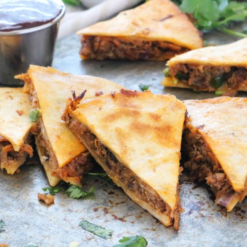 Order Pork Quesadilla food online from Salsarita's Fresh Mexican Grill store, Starkville on bringmethat.com