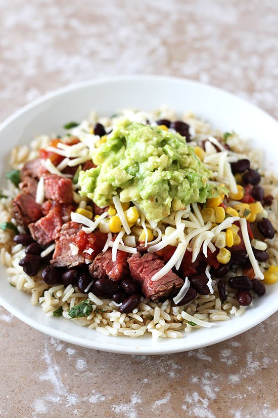 Order Steak Bowl food online from Salsarita's Fresh Mexican Grill store, Starkville on bringmethat.com