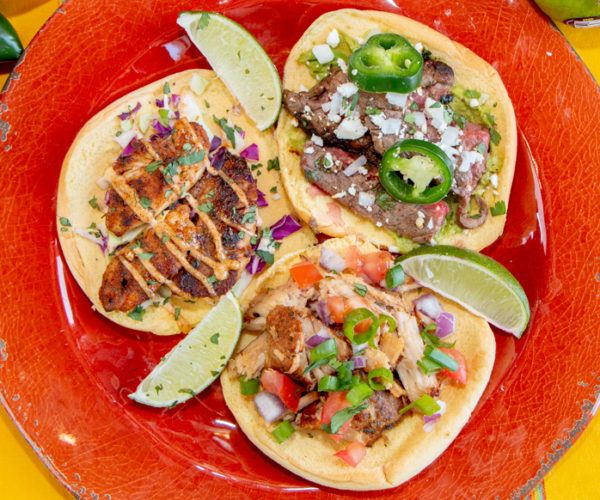 Order Taco Trio food online from Salsarita's Fresh Mexican Grill store, Starkville on bringmethat.com