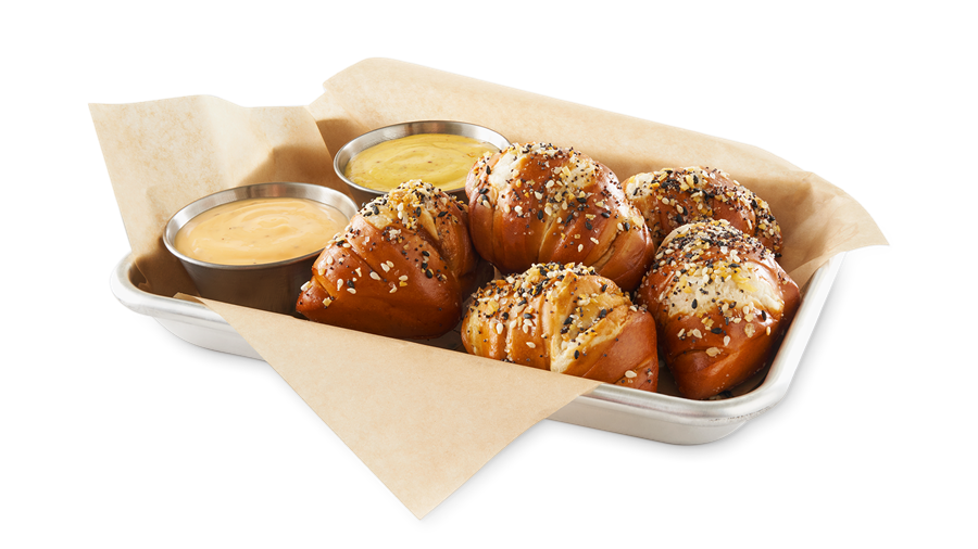 Order EVERYTHING PRETZEL KNOTS food online from Buffalo Wild Wings store, Starkville on bringmethat.com