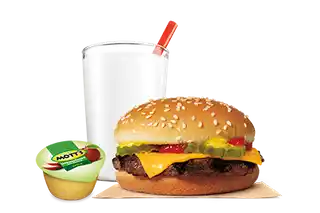 Order CHEESEBURGER KING JR MEAL food online from Burger King store, Starkville on bringmethat.com