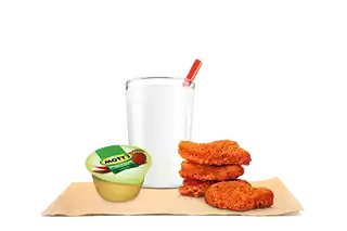Order 4 PC SPICY NUGGETS KING JR MEAL food online from Burger King store, Starkville on bringmethat.com
