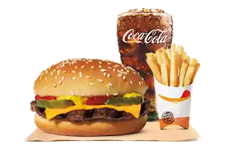 Order CHEESEBURGER food online from Burger King store, Starkville on bringmethat.com