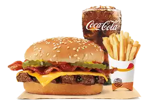 Order BACON CHEESEBURGER food online from Burger King store, Starkville on bringmethat.com