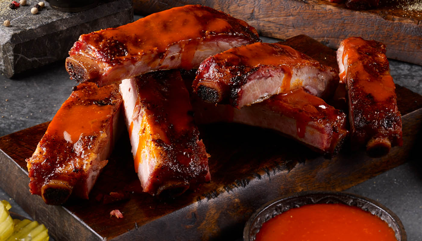 Order 6 Piece Ribs food online from Dickey's Barbecue Pit store, Alhambra on bringmethat.com
