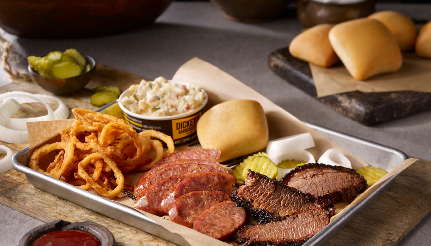 Order Old School Plate food online from Dickey's Barbecue Pit store, Centereach on bringmethat.com