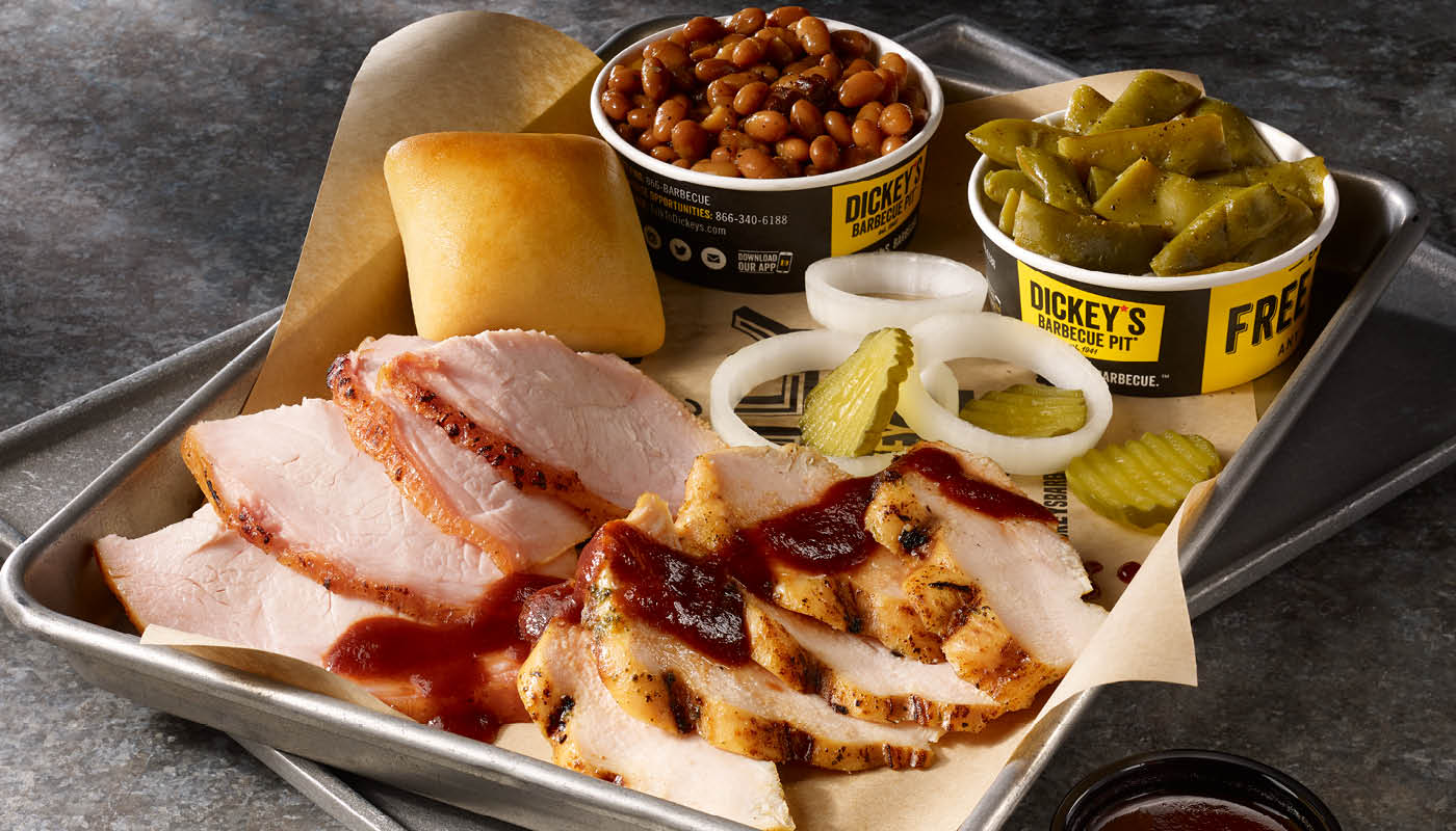 Order Poultry Plate food online from Dickey's Barbecue Pit store, Centereach on bringmethat.com