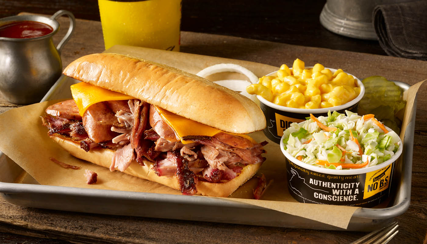 Order Westerner Plate food online from Dickey's Barbecue Pit store, Centereach on bringmethat.com