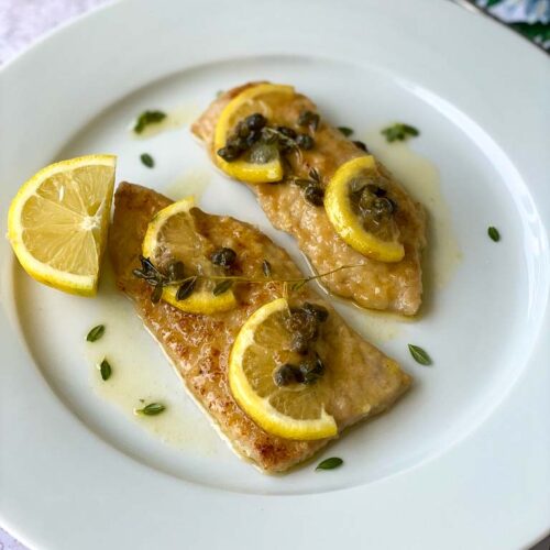 Order Veal Piccata food online from Novello Restaurant & Bar store, Boca Raton on bringmethat.com